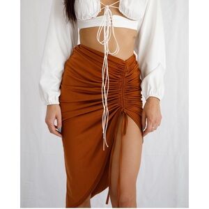 Run The World Skirt - The Foxy Kind - Rust